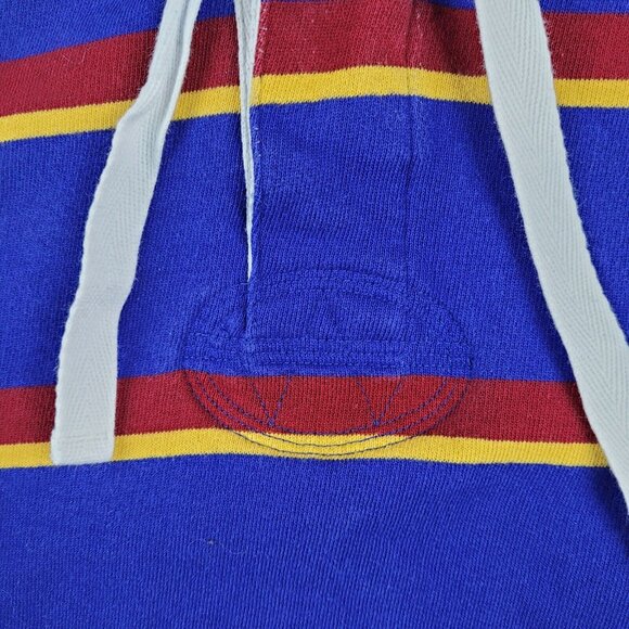 Polo Ralph Lauren Hoodie Large Men's Fleece Lined Pullover Multicolor Striped - Picture 4 of 12